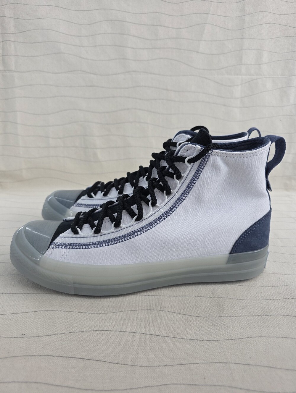 Converse Mens Chuck Taylor All Star CX EXP2 White Blue Shoes A12869C Size 10.5 - Picture 4 of 12